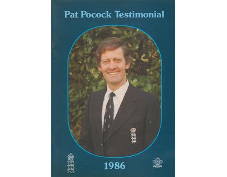 PAT POCOCK (SURREY) 1986 CRICKET BENEFIT BROCHURE