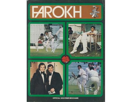 FAROKH ENGINEER (LANCASHIRE) CRICKET BENEFIT BROCHURE