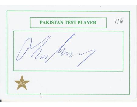 MUSHTAQ AHMED (PAKISTAN) CRICKET AUTOGRAPH