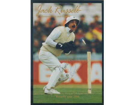 JACK RUSSELL (GLOUCESTERSHIRE) CRICKET BENEFIT BROCHURE