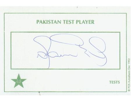 SHOAIB AKHTAR (PAKISTAN) CRICKET AUTOGRAPH