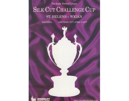 ST. HELENS V WIGAN 1989 (CHALLENGE CUP FINAL) RUGBY LEAGUE PROGRAMME