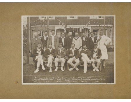 MARDEN & DISTRICT CRICKET XI 1925 - V JAMES SEYMOUR