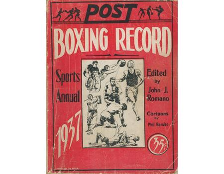 POST BOXING RECORD BOOK & SPORTS ANNUAL 1937