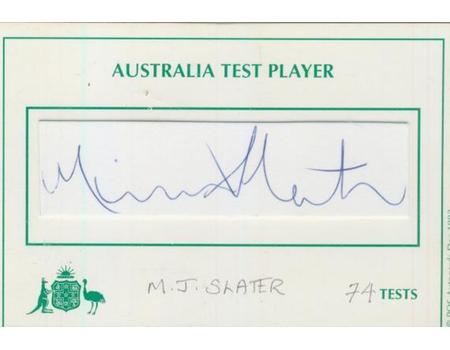 MICHAEL SLATER (AUSTRALIA) CRICKET AUTOGRAPH