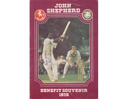 JOHN SHEPHERD (KENT) 1979 SIGNED BENEFIT BROCHURE