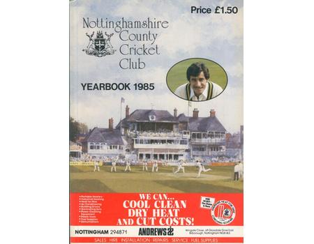 NOTTINGHAMSHIRE COUNTY CRICKET CLUB HANDBOOK 1985