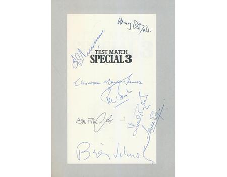 TEST MATCH SPECIAL 3 (MULTI SIGNED)