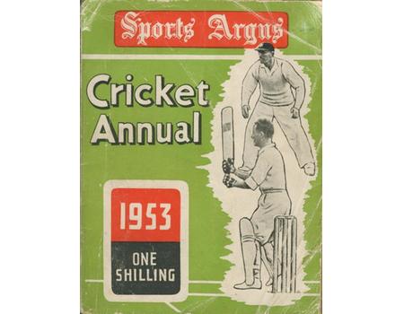 SPORTS ARGUS CRICKET ANNUAL 1953