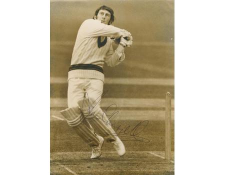 IAN CHAPPELL (AUSTRALIA) 1972 SIGNED CRICKET PHOTOGRAPH