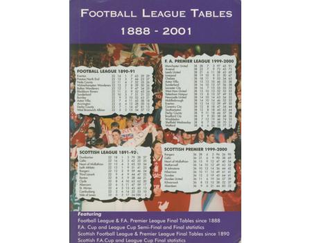 FOOTBALL LEAGUE TABLES 1888-2001