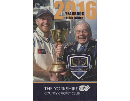 YORKSHIRE COUNTY CRICKET CLUB ANNUAL 2016