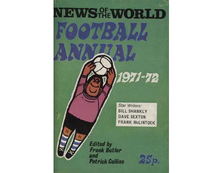 NEWS OF THE WORLD FOOTBALL ANNUAL 1971-72