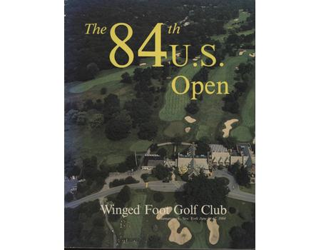 U.S. OPEN CHAMPIONSHIP 1984 GOLF PROGRAM