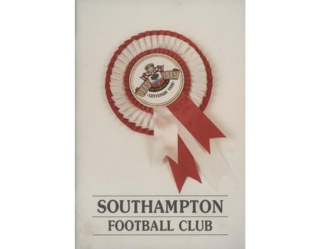 SOUTHAMPTON FOOTBALL CLUB CENTENARY 1885-1985