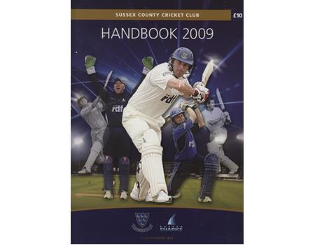 SUSSEX COUNTY CRICKET CLUB HANDBOOK 2009