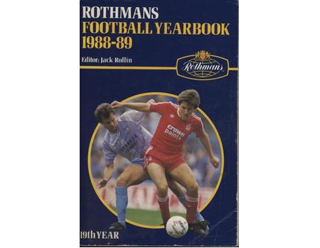 ROTHMANS FOOTBALL YEARBOOK 1988-89