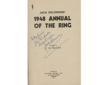 JACK SOLOMONS 1948 ANNUAL OF THE RING