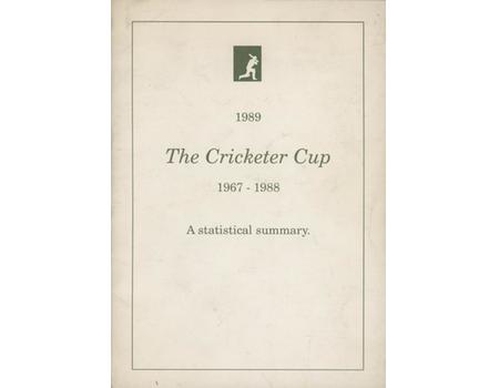 THE CRICKETER CUP 1967-1988