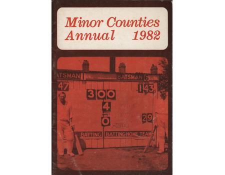 MINOR COUNTIES CRICKET ANNUAL 1982