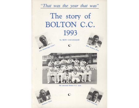 THE STORY OF BOLTON C.C. 1993