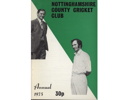 NOTTINGHAMSHIRE COUNTY CRICKET CLUB HANDBOOK 1975