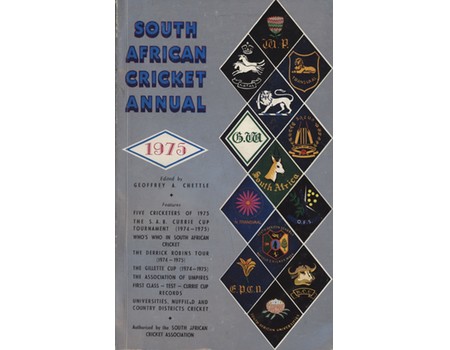 SOUTH AFRICAN CRICKET ANNUAL 1975