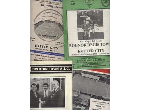 EXETER CITY FOOTBALL PROGRAMMES 1957-1993 (X11)