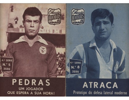 COLECCAO IDOLOS DO DESPORTO - ATRACA (F.C. PORTO) / PEDRAS (BENFICA) (2 ITEMS)