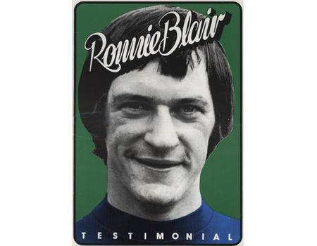 RONNIE BLAIR (OLDHAM ATHLETIC & NORTHERN IRELAND) TESTIMONIAL FOOTBALL BROCHURE