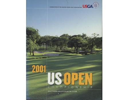 US OPEN CHAMPIONSHIP 2001 OFFICIAL GOLF PROGRAMME