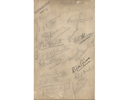 WALES V SCOTLAND 1935 DINNER MENU - SIGNED BY SCOTTISH TEAM