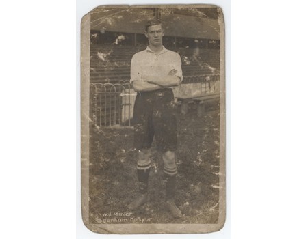 WILLIAM JAMES MINTER (TOTTENHAM HOTSPUR) FOOTBALL POSTCARD