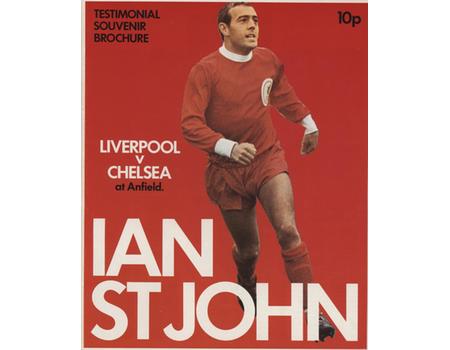 LIVERPOOL V CHELSEA (IAN ST JOHN TESTIMONIAL) 1969-70 FOOTBALL PROGRAMME