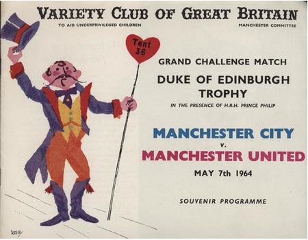 MANCHESTER CITY V MANCHESTER UNITED (CHALLENGE MATCH) 1963-64 FOOTBALL PROGRAMME