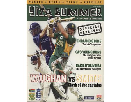 SOUTH AFRICA V ENGLAND 2004-05 CRICKET TOUR BROCHURE