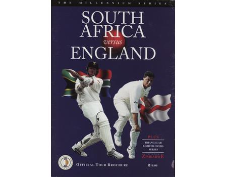 SOUTH AFRICA V ENGLAND 1999-2000 CRICKET TOUR BROCHURE