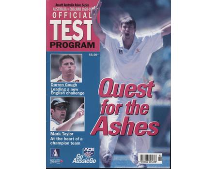 AUSTRALIA V ENGLAND 1998/99 CRICKET BROCHURE