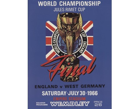 ENGLAND V WEST GERMANY 1966 WORLD CUP FINAL FOOTBALL PROGRAMME (FACSIMILE)