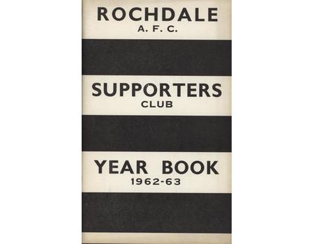 ROCHDALE FOOTBALL CLUB (SUPPORTERS CLUB) 1962-63 OFFICIAL HANDBOOK