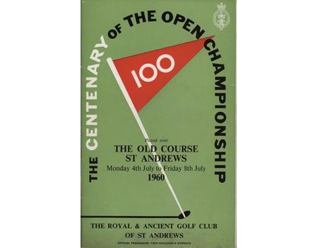 OPEN CHAMPIONSHIP 1960 (ST. ANDREWS) GOLF PROGRAMME