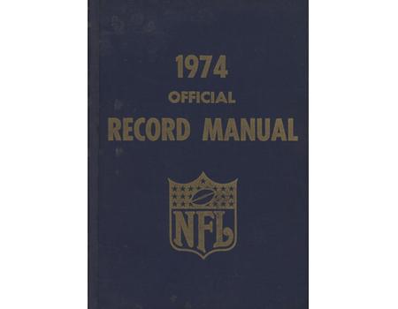 1974 OFFICIAL RECORD MANUAL - NFL