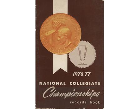 NATIONAL COLLEGIATE CHAMPIONSHIPS 1976-77