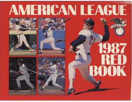 1987 AMERICAN LEAGUE RED BOOK