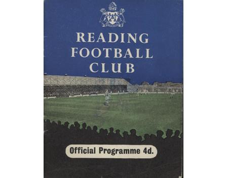 READING V BRADFORD CITY 1958-59 FOOTBALL PROGRAMME