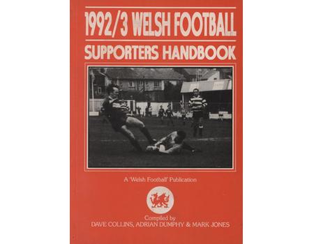 1992/93 WELSH FOOTBALL SUPPORTERS HANDBOOK