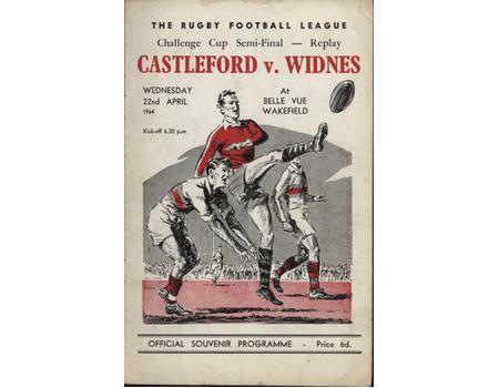 CASTLEFORD V WIDNES 1964 (CHALLENGE CUP SEMI-FINAL) RUGBY LEAGUE PROGRAMME