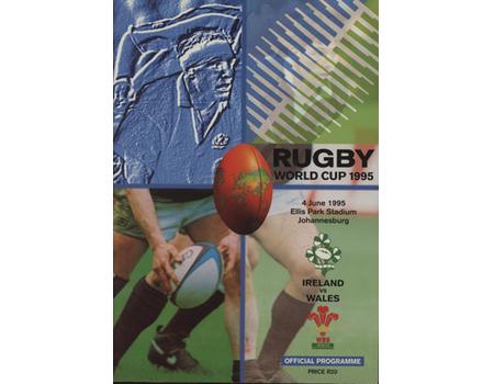 IRELAND V WALES 1995 (WORLD CUP) RUGBY UNION PROGRAMME 