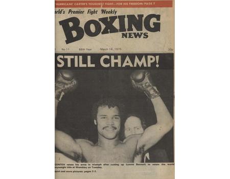 BOXING NEWS VOLS.31-32 (PARTIAL): MARCH 1975 - DECEMBER (91 ISSUES)