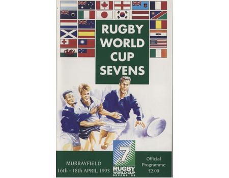 RUGBY WORLD CUP SEVENS 1993 OFFICIAL PROGRAMME